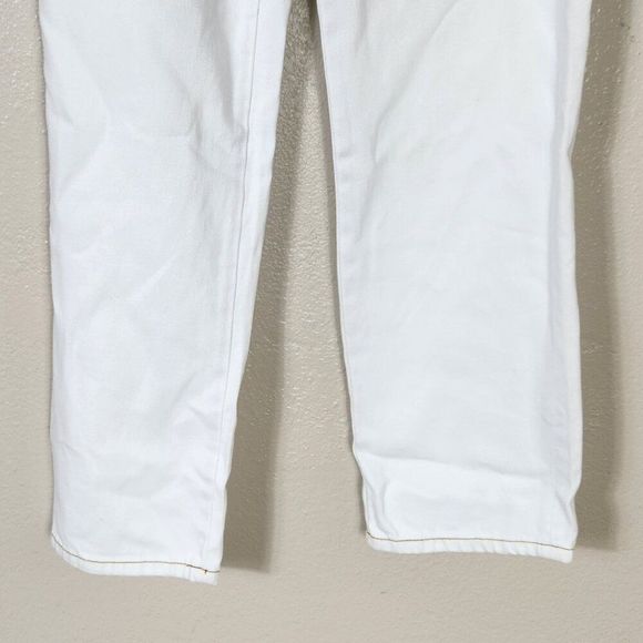 NWT Sandrine Rose X Free People White Straight Leg Jeans Size 24 - Picture 4 of 16